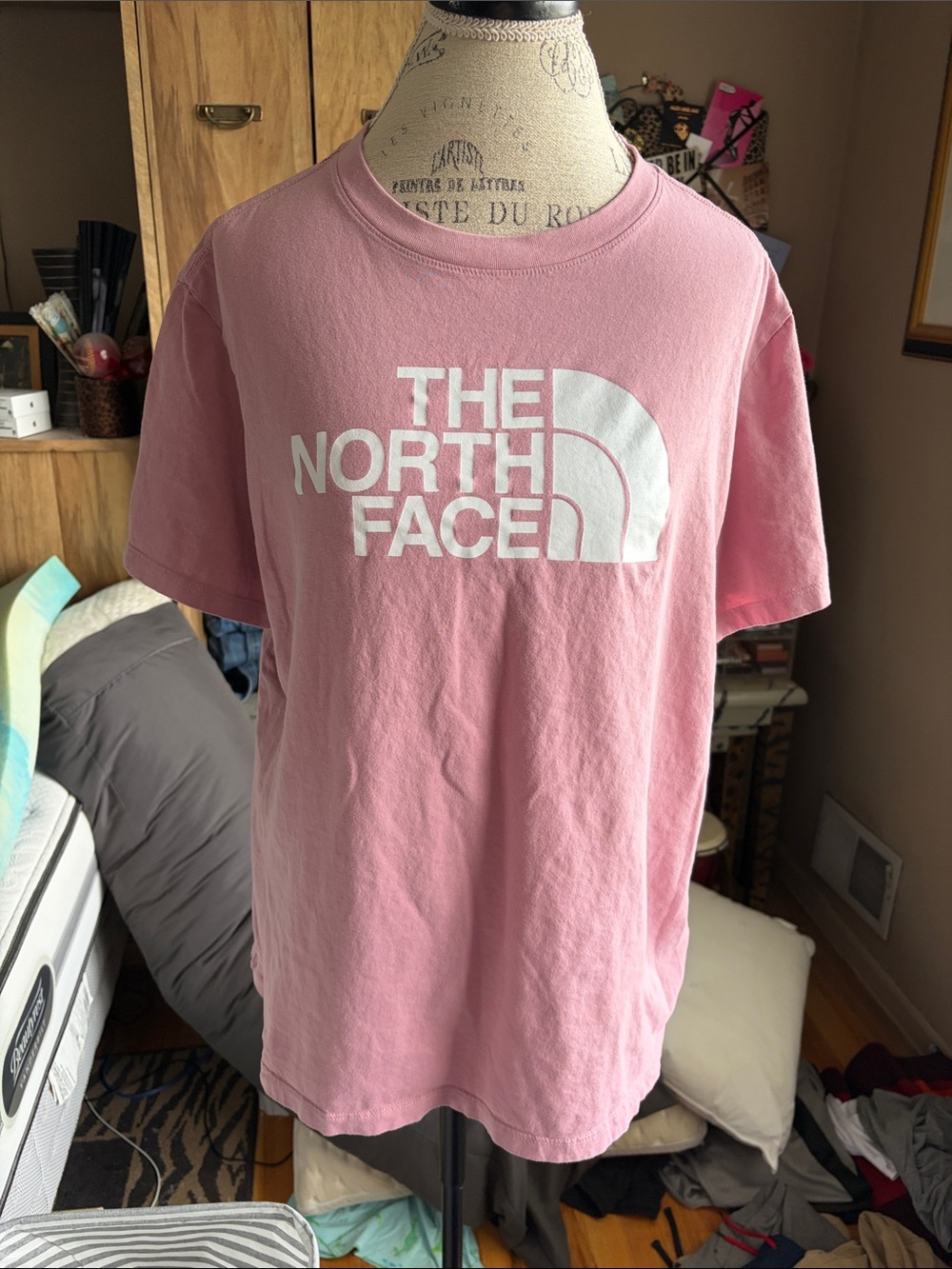 The North Face Pink Logo Short Sleeve Tee - XL